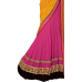 Mesmerizing Pink Colored Bandhej Printed Net Georgette Lehenga Saree Mesmerizing Pink Colored Bandhej Printed Net Georgette Lehenga Saree
